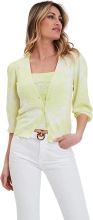 Pinko Gezellig Gebreid Vest - Dames - Vesten - Wit - M - Truien & Vesten