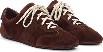 Reformation Terra Sneaker in Espresso Suede at Nordstrom, Size 10.5