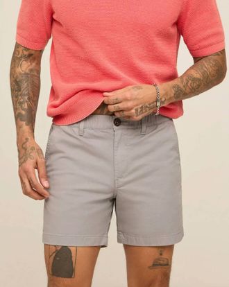 Chubbies Elastic Waistband Zip Shorts In Medium Gray