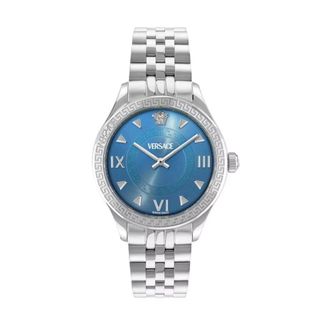 Versace Hellenyium Lady Ve 2S01025 - Dames - Horloges - Blauw - ONE Size - Accessoires