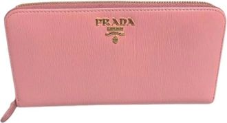 Prada Pre-owned Long wallet (bi-fold) - Dames - Vintage Accessoires - Roze - ONE Size - Vintage