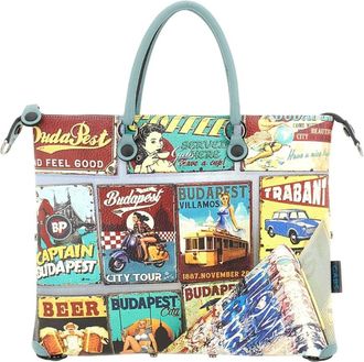 Gabs Omzetbare Leren Reisprint Tas - Dames - Shoppers - Veelkleurig - ONE Size - Katoen - Tassen