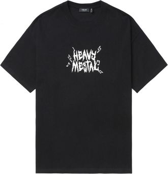 Five CM text-print cotton T-shirt - men - Cotton - S - Black