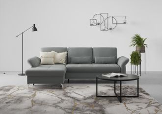 Inosign Ecksofa »Palm Beach L-Form« Federkern, mit Sitztiefenverstellung, wahlweise mit Bettfunktion