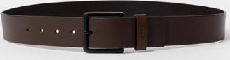 HUGO BOSS Mens HUGO Gioni Mens Leather Belt NOS - Dark Brown 202 - Black - Size: W38