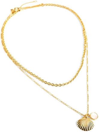 Madewell Set of 2 Necklaces in Antique Gold at Nordstrom