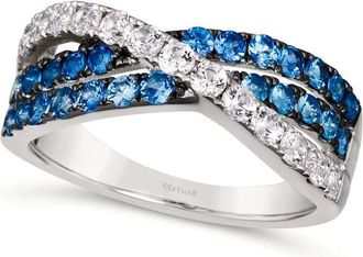 Le Vian Ladies Denim Ombre Sapphire Rings set in 14K Vanilla Gold