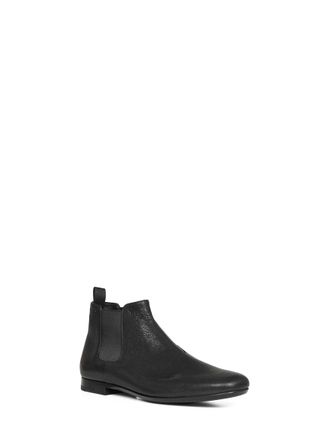 Prada Mens Black Leather Chelsea Boots Goatskin