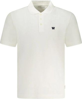 Wrangler Wit Poloshirt met Klassieke Stijl - Heren - Polos - Wit - S - Katoen - Tops