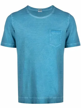 Massimo Alba distressed cotton T-shirt - Blue