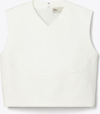 Tory Burch Womens Cropped Cotton Top, size 6