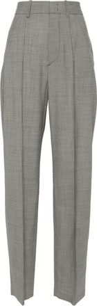 Isabel Marant Sopiavea tapered trousers - women - Virgin Wool/Elastane/Cotton - 38 - Black