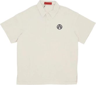 Acupuncture Korte Mouw Polo Tee Beige - Heren - Polos - Beige - XL - Katoen - Tops