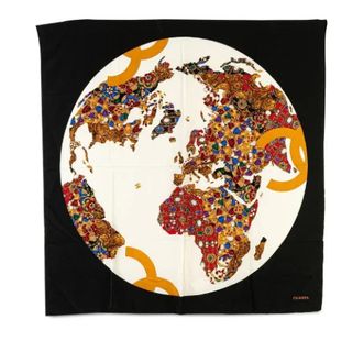 Chanel Pre-owned Scarves, female, Multicolor, Size: ONE SIZE Pre-owned Vintage Silk Scarf