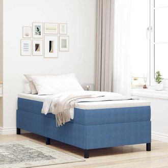 vidaXL Bed Frame Blue 80 x 200 cm Corduroy fabric Vidaxl