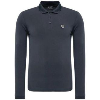 Emporio Armani Polo Shirts, male, Blue, Size: 3XL Blue Polo Shirt 8Npf95Pj03Z1578