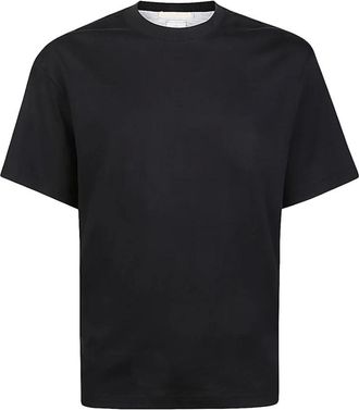 Eleventy Tops, Heren, Zwart, S, Katoen, T-shirt