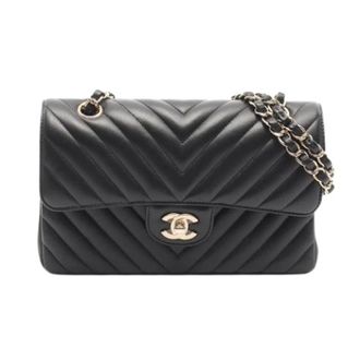 Chanel Pre-owned Vintage Schoudertas - Dames - Pre-owned - Zwart - Maat: ONE Size Leer