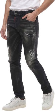 Dsquared2 Black Skinny Mid Rise Jeans