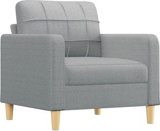 vidaXL Sill&oacute;n De Tela Gris Claro 60 Cm Vidaxl