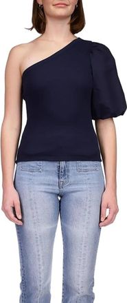 Sanctuary Off & Popping Top Women Navy Cotton One Shoulder Party FROG471