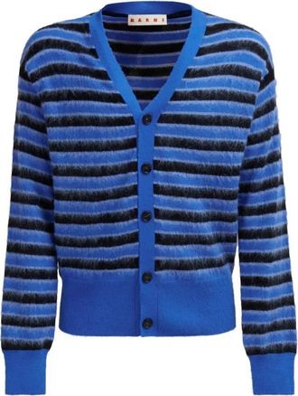 Marni Striped V-Neck Cardigan