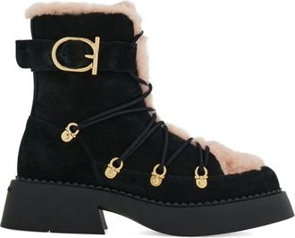 Ferragamo Stivali con inserti - Nero