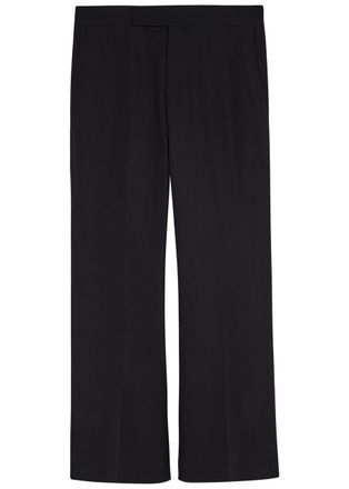 Maria McManus Flared-leg Cotton-twill Trousers - Black - 0 (UK2 / Xxxs)