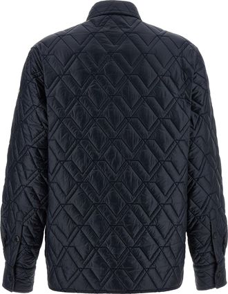 Moncler Womens Blue Polyamide Shell Jacket Clothing