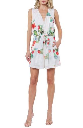 Ciebon Dale Strawberry Print Minidress in Off White Multi at Nordstrom, Size X-Large