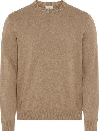 Joop Strickpullover JOOP JEANS Pablor, Herren, Gr. L, beige (medium beige), Strick, Obermaterial: 100% Baumwolle, clean, unifarben, regular fit normal, Run