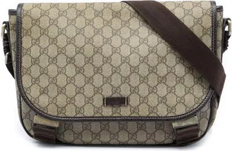 Gucci Pre-owned Gucci GG Supreme Crossbody Unisex 4RHXPDB2WD4SDN33