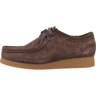 Clarks Wallabee EVO Suede - Dames - Veterschoenen - Bruin - 43 EU - Leer - Schoenen