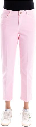 Don the Fuller Manila Jeans - Dames - Cropped Jeans - Roze - W27 - Katoen - Jeans