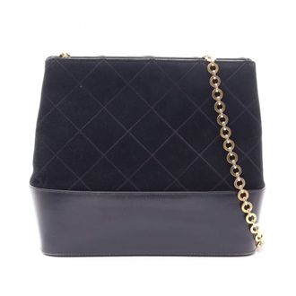 Ferragamo Leather Suede Handbag Shoulder Bag (Pre-Owned)