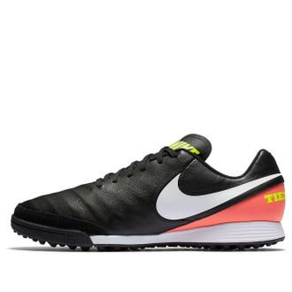 Nike TiempoX Genio 2 Leather TF Black Orange Volt 819216-018