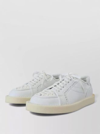 Dolce & Gabbana leather low top oxford lace up sneakers