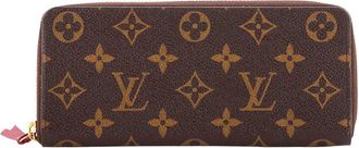 Louis Vuitton Brown Monogram Canvas Clemence Wallet (Authentic Pre-Loved)