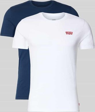 Levi's T-Shirt mit Label-Print im 2er-Pack in Weiss, Gr&ouml;&szlig;e XXL