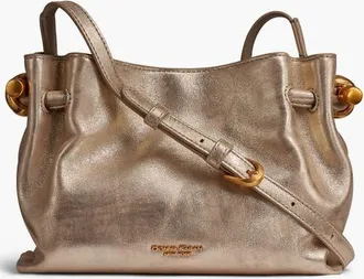 DKNY Cashmere Metallic Wash Crossbody in Lt Gold at Nordstrom