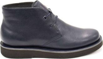 Camper Mens Tyre Lace-Up Ankle Boots In Dark Blue