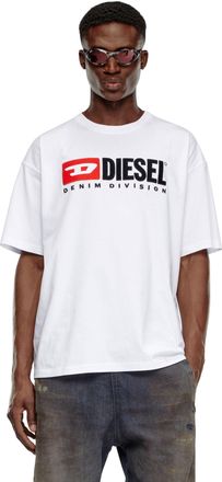Diesel T-shirt with Diesel patch logo - T-Shirts - Man - White