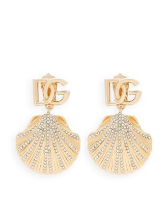 Dolce & Gabbana Orecchini con pendente a clip DG - Oro