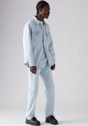 Levi's Jeanshemd LEVIS RELAXED FIT WESTERN, Damen, Gr. XL, N-Gr, tiebout ave worn, in, Denim/Jeans, Obermaterial: 100% Baumwolle, relaxed fit, 1-Knopf-Mansch