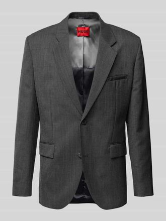 HUGO BOSS Sakko aus Viskose mit Brustleistentasche Modell Kris in Anthrazit, Gr&ouml;&szlig;e 44