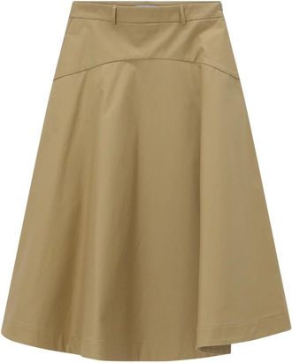 Balenciaga Falda midi - Skirts - Mujer - Marr&oacute;n - M