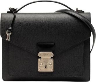 Louis Vuitton Pre-owned Schoudertas - Heren - Vintage Handtas - Zwart - ONE Size - Leer - Vintage