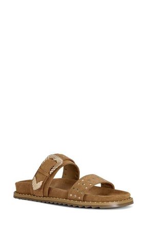 Azalea Wang Pallas Slide Sandal in Tan at Nordstrom, Size 7.5