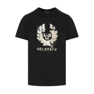 Belstaff Blur Cotton T-Shirt - male - Belstaff - T-Shirts - Black - 2XL - Tops