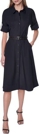 DKNY Roll Tab Button-Down Dress